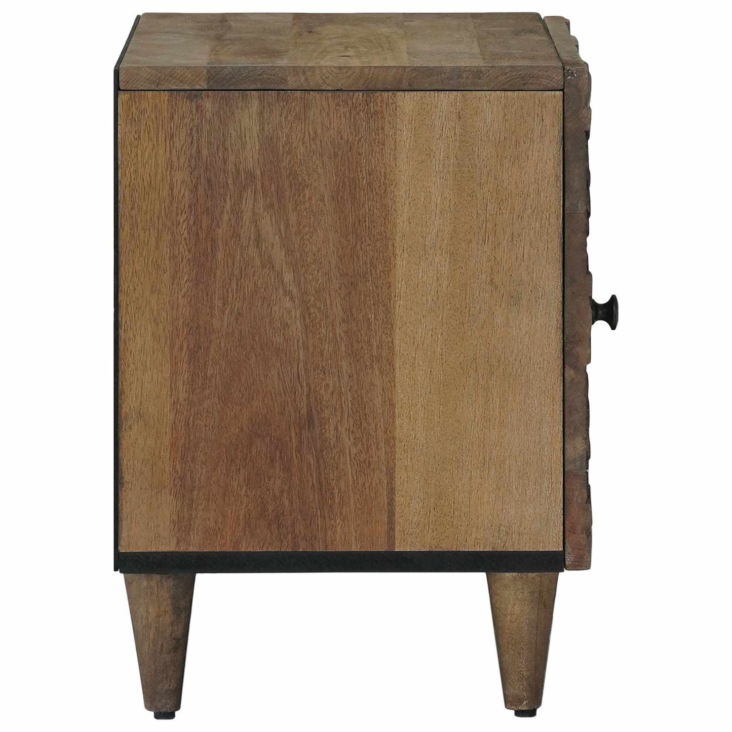 vidaXL Bedside Cabinet 2 pcs Brown 40 x 33.5 x 46 cm Solid Mango Wood