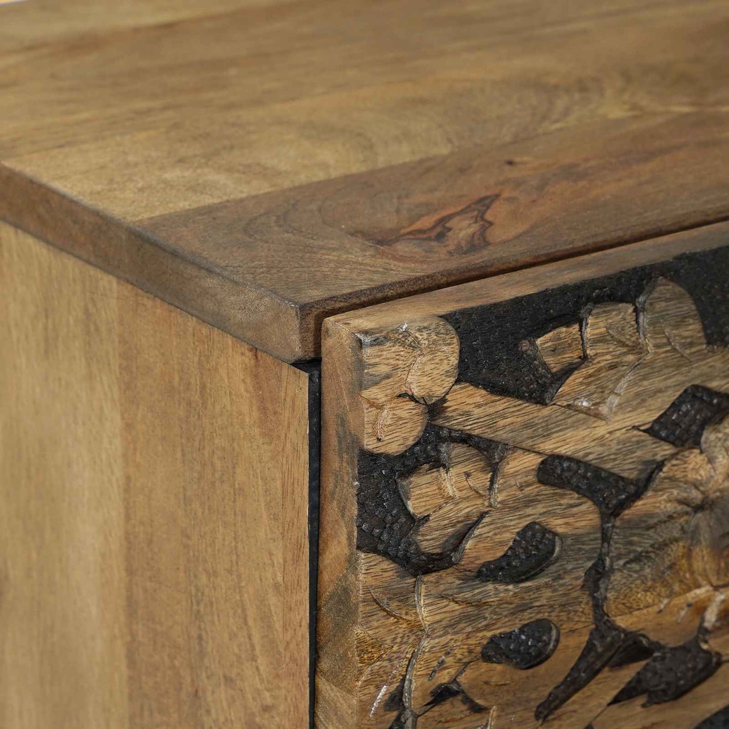 vidaXL Bedside Cabinet Brown 40 x 33.5 x 46 cm Solid Mango Wood