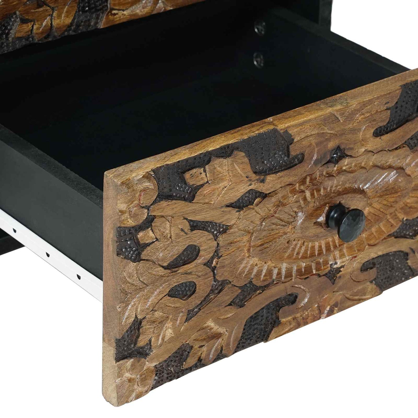 vidaXL Bedside Cabinet Brown 40 x 33.5 x 46 cm Solid Mango Wood