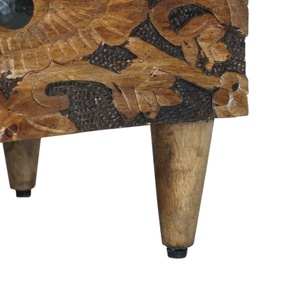 vidaXL Bedside Cabinet 2 pcs Brown 40 x 33.5 x 46 cm Solid Mango Wood