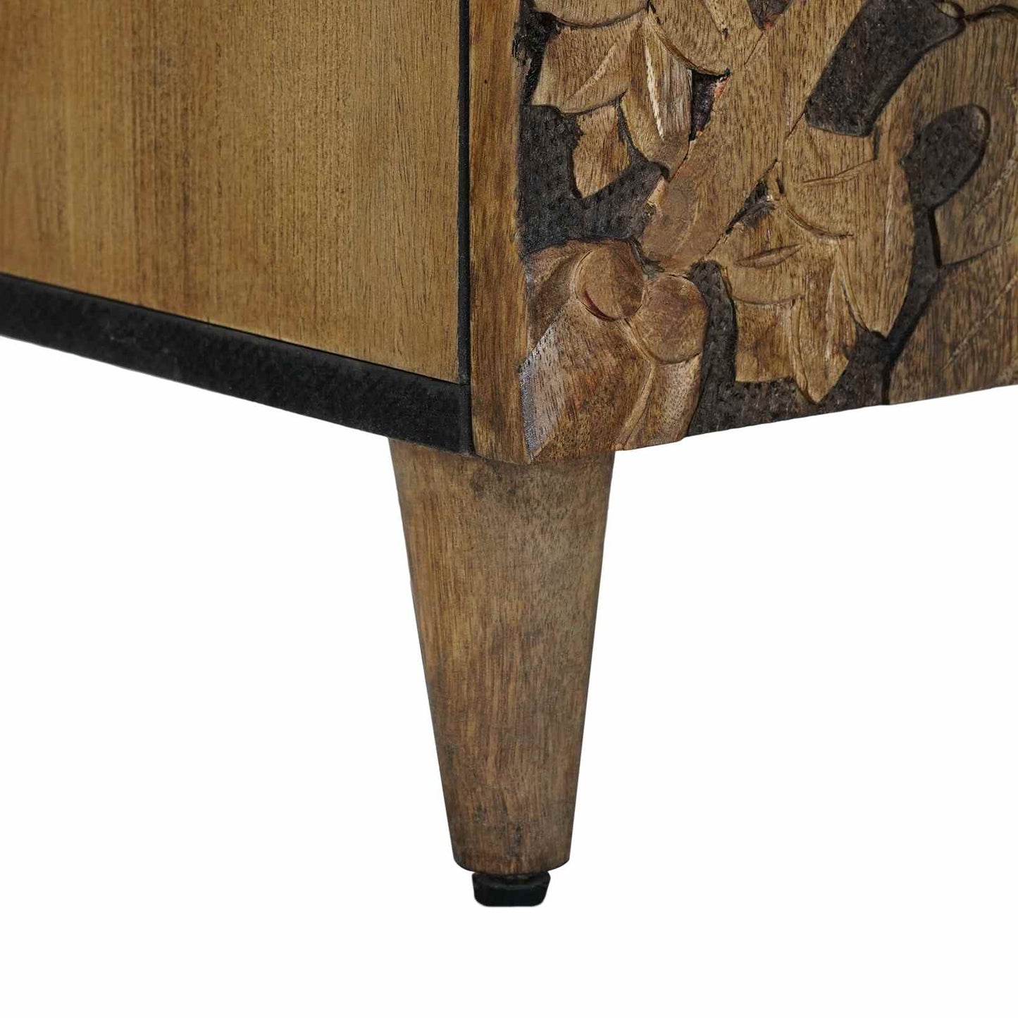 vidaXL TV Cabinet Brown 105 x 33.5 x 46 cm Solid Mango Wood