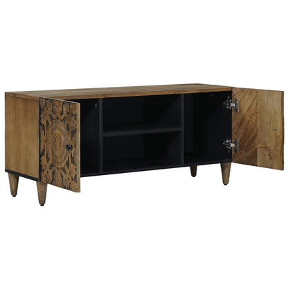 vidaXL TV Cabinet Brown 105 x 33.5 x 46 cm Solid Mango Wood