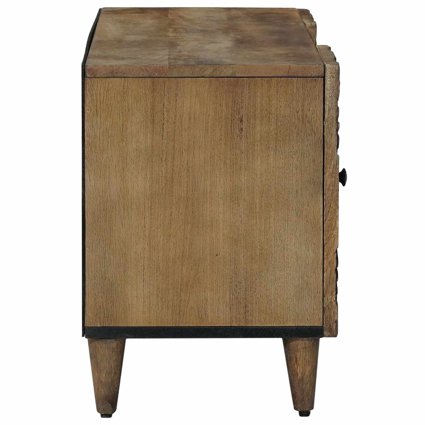 vidaXL TV Cabinet Brown 105 x 33.5 x 46 cm Solid Mango Wood
