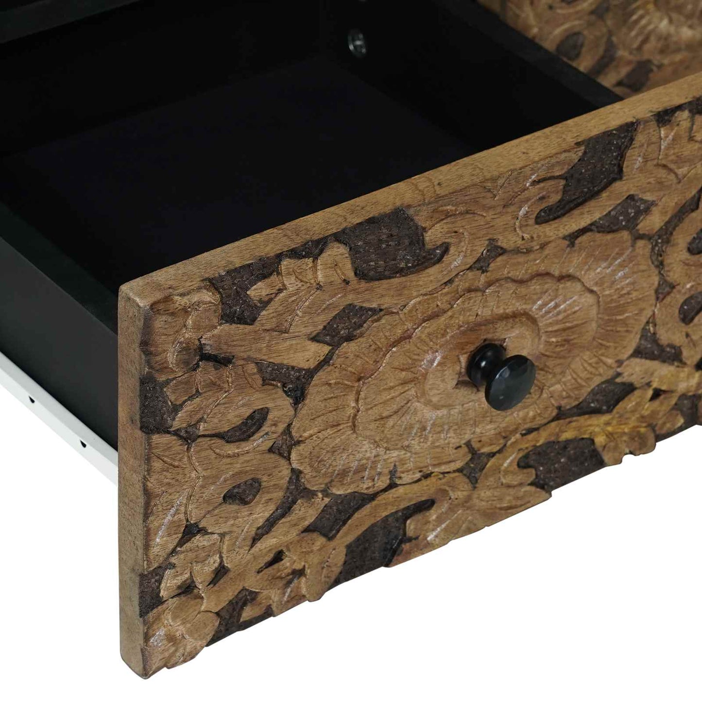 vidaXL TV Cabinet Brown 70 x 33.5 x 46 cm Solid Mango Wood