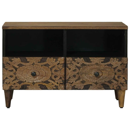vidaXL TV Cabinet Brown 70 x 33.5 x 46 cm Solid Mango Wood