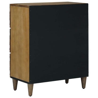 vidaXL Storage Sideboard Brown 60 x 33.5 x 75 cm Solid Mango Wood
