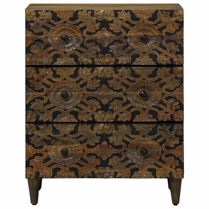 vidaXL Storage Sideboard Brown 60 x 33.5 x 75 cm Solid Mango Wood