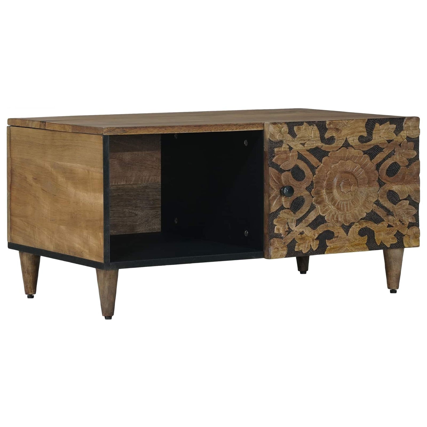 vidaXL Coffee Table Brown 80 x 50 x 40 cm Solid Mango Wood
