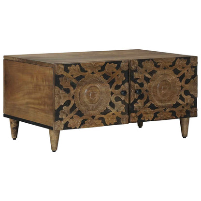 vidaXL Coffee Table Brown 80 x 50 x 40 cm Solid Mango Wood