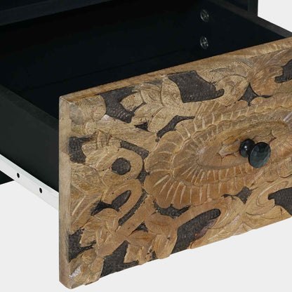 vidaXL Bed cabinet with Drawer Brown 40 x 33 x 46 cm Solid Mango Wood