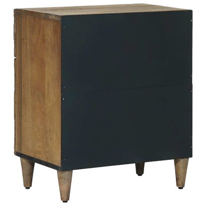 vidaXL Bed cabinet with Drawer Brown 50 x 33 x 60 cm Solid Mango Wood