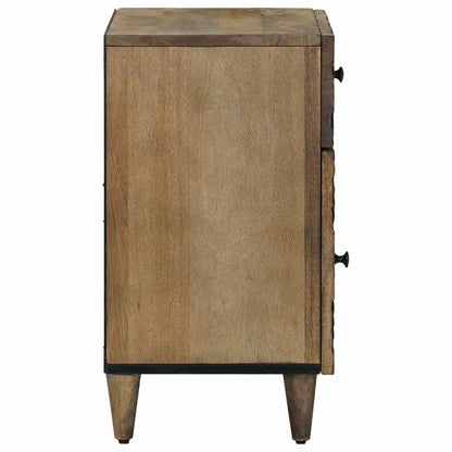 vidaXL Bed cabinet with Drawer Brown 50 x 33 x 60 cm Solid Mango Wood