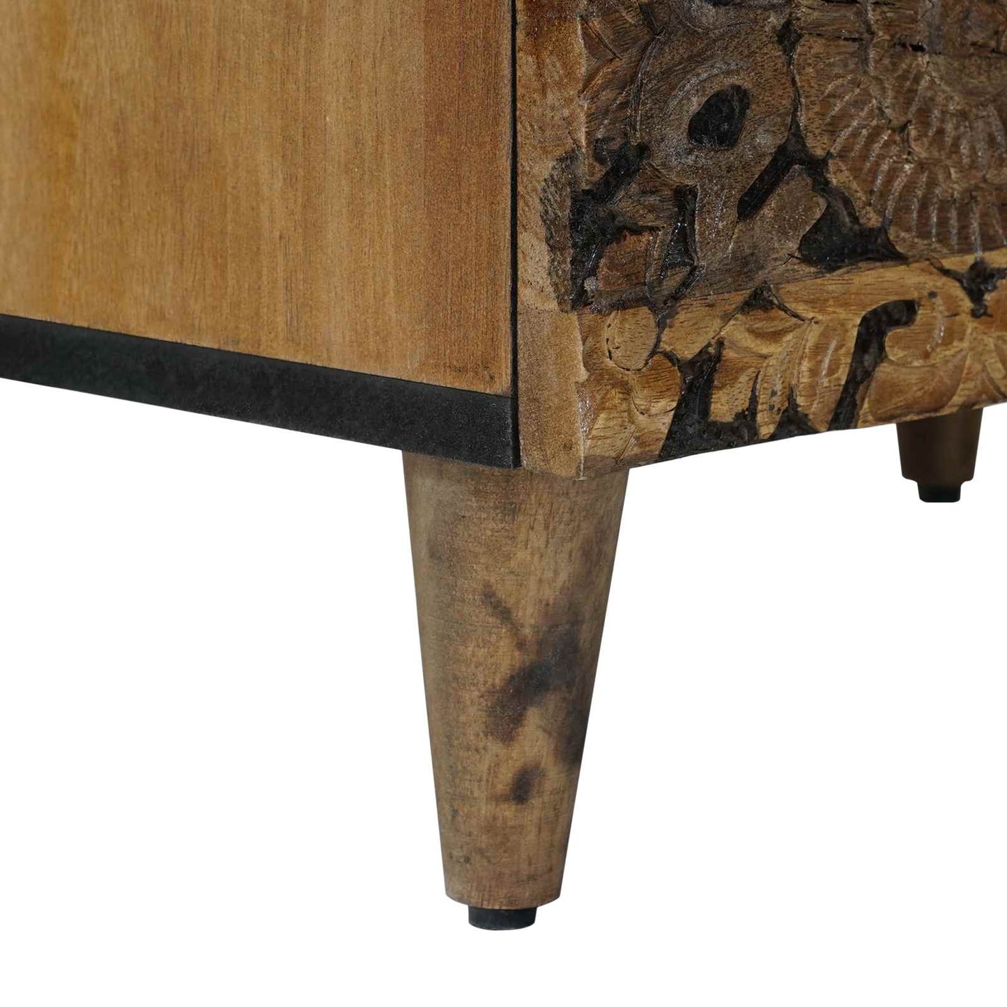 vidaXL Bed cabinet with Drawer Brown 50 x 33 x 60 cm Solid Mango Wood