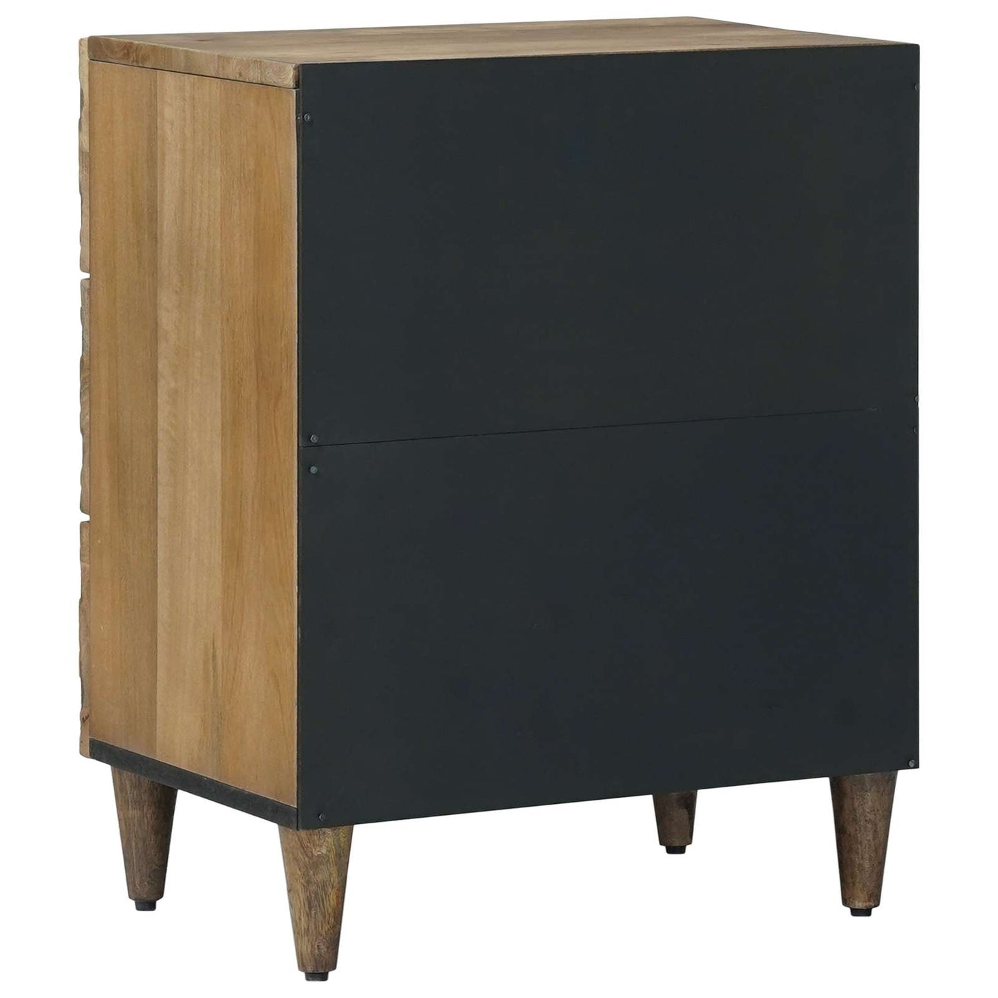 vidaXL Bed cabinet with Drawer Brown 50 x 33 x 60 cm Solid Mango Wood
