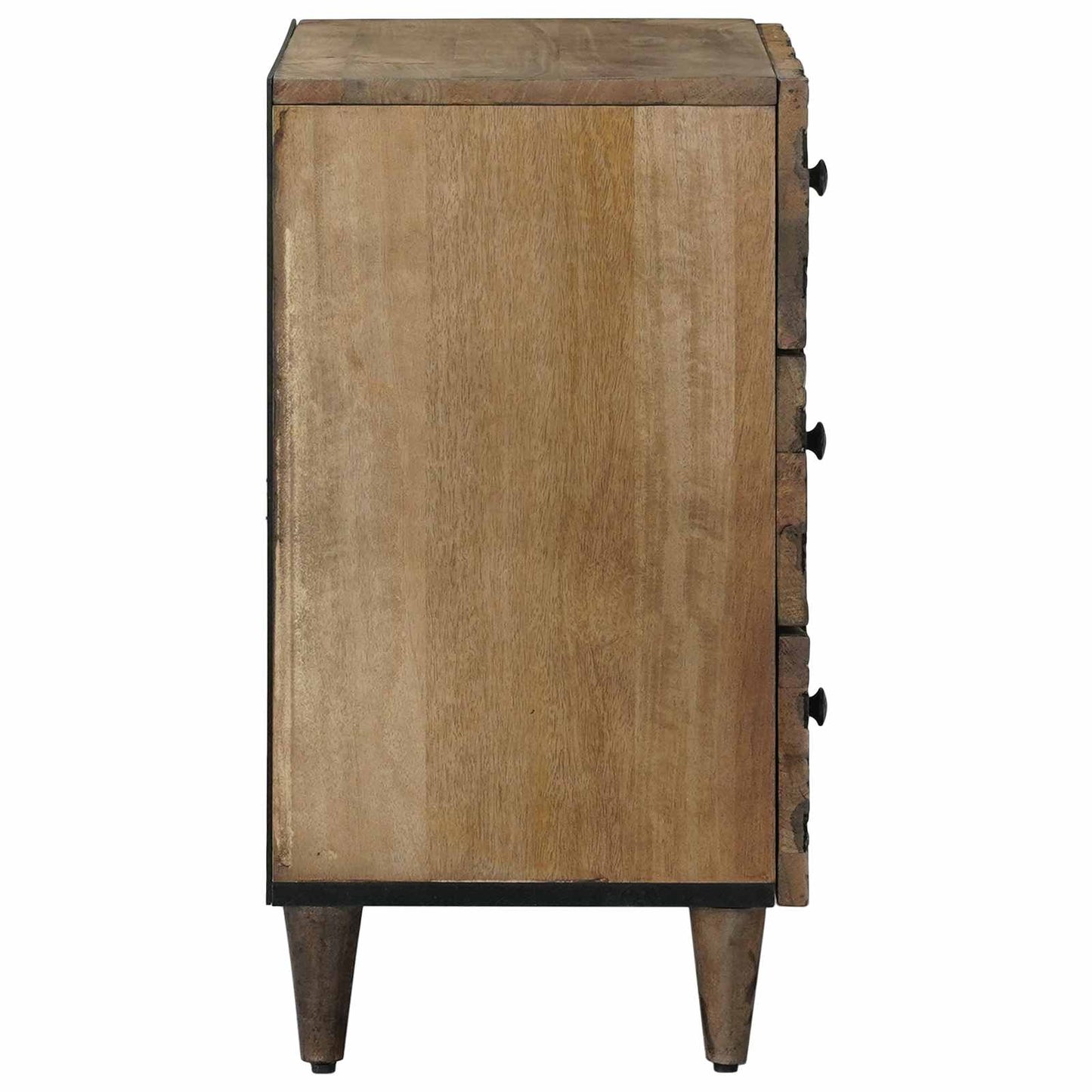 vidaXL Bed cabinet with Drawer Brown 50 x 33 x 60 cm Solid Mango Wood
