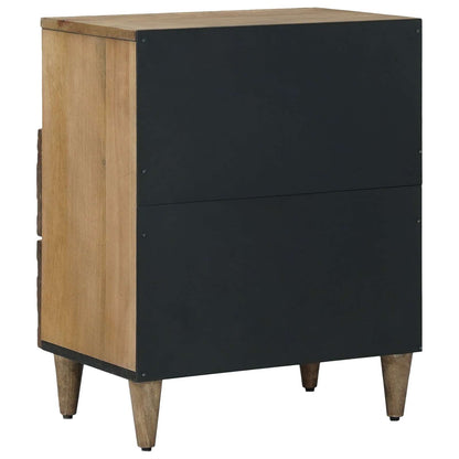 vidaXL Bed cabinet with Drawer Brown 50 x 33 x 60 cm Solid Mango Wood