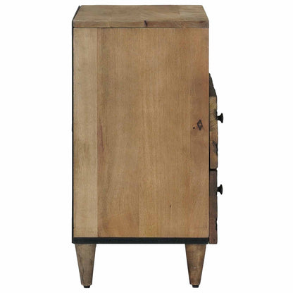 vidaXL Bed cabinet with Drawer Brown 50 x 33 x 60 cm Solid Mango Wood