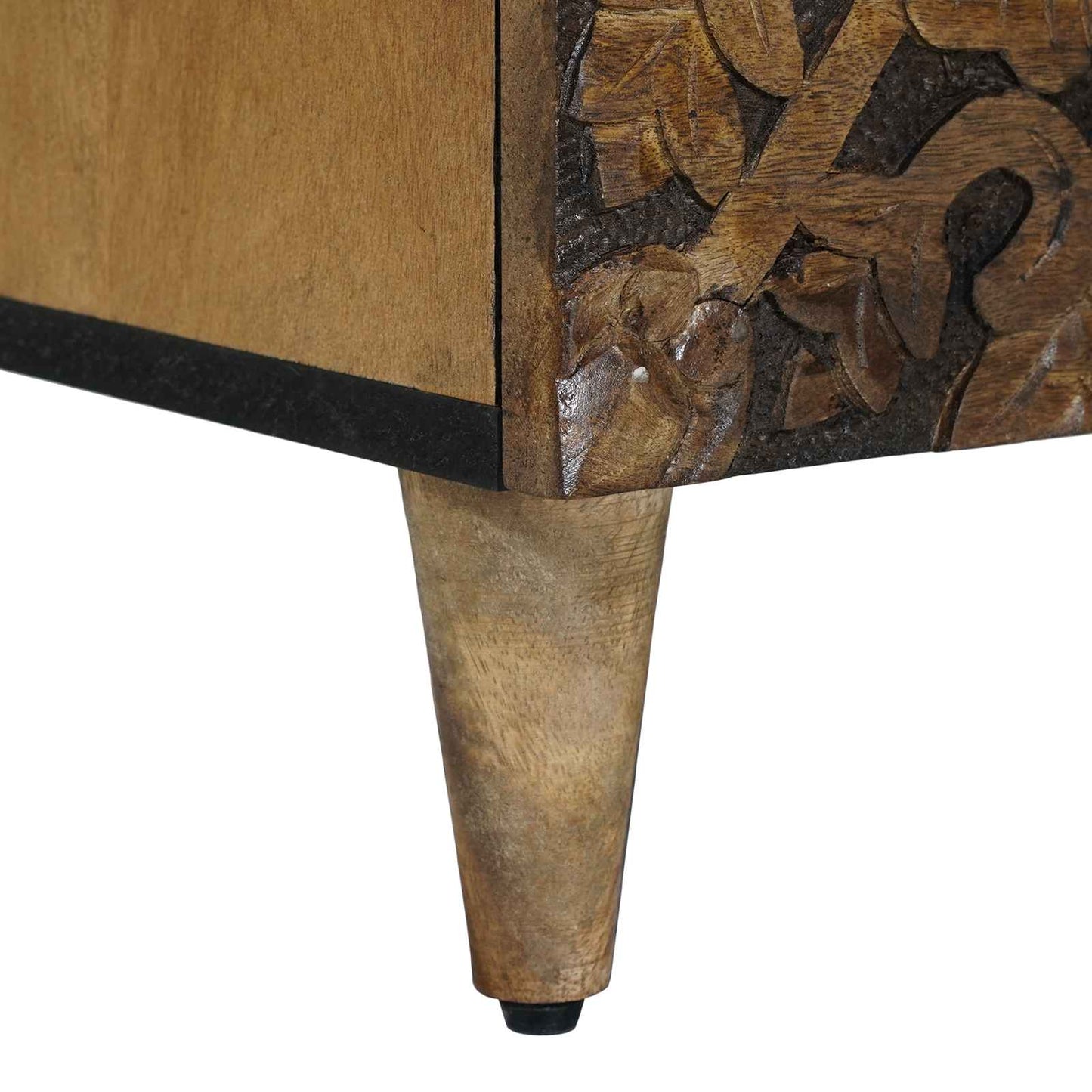 vidaXL Bed cabinet with Drawer Brown 50 x 33 x 60 cm Solid Mango Wood