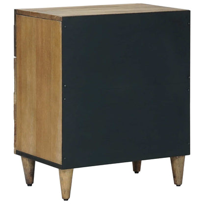 vidaXL Bed cabinet with Drawer Brown 50 x 33 x 60 cm Solid Mango Wood