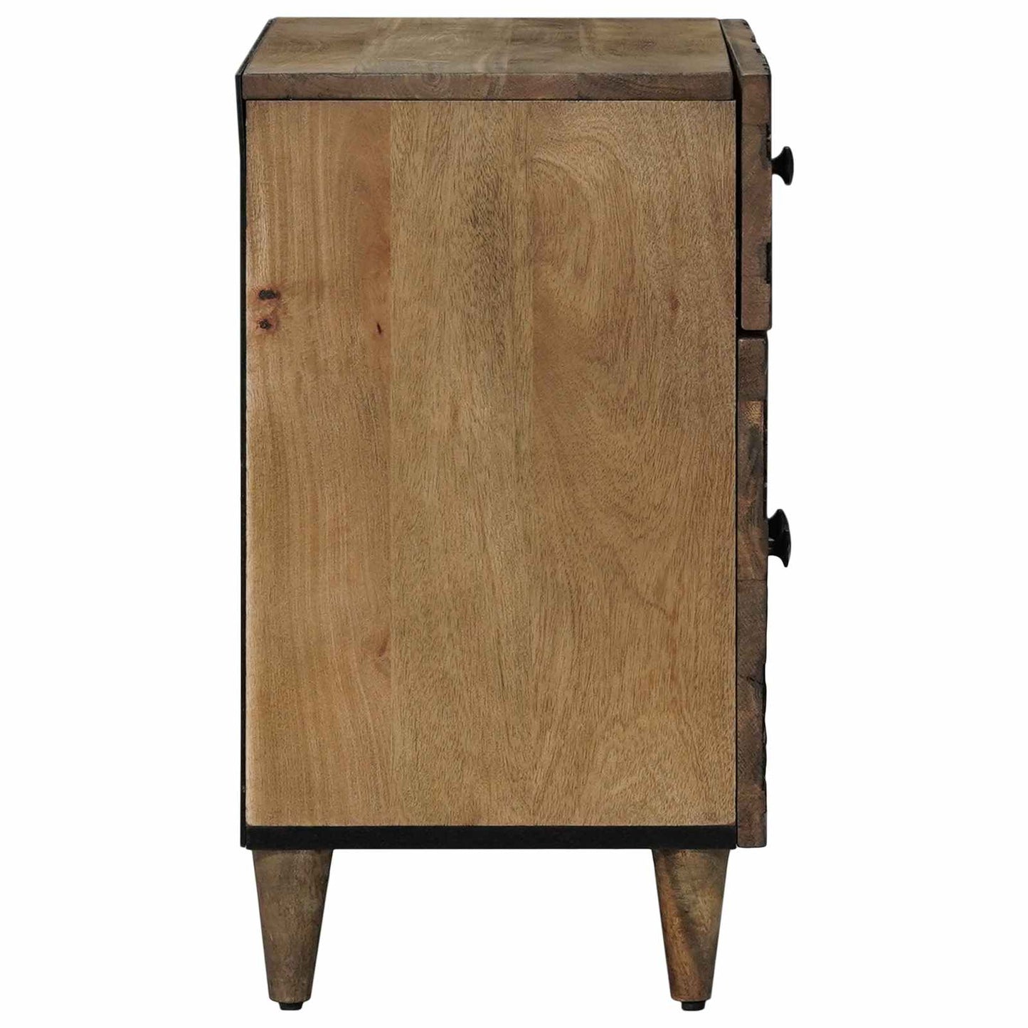 vidaXL Bed cabinet with Drawer Brown 50 x 33 x 60 cm Solid Mango Wood