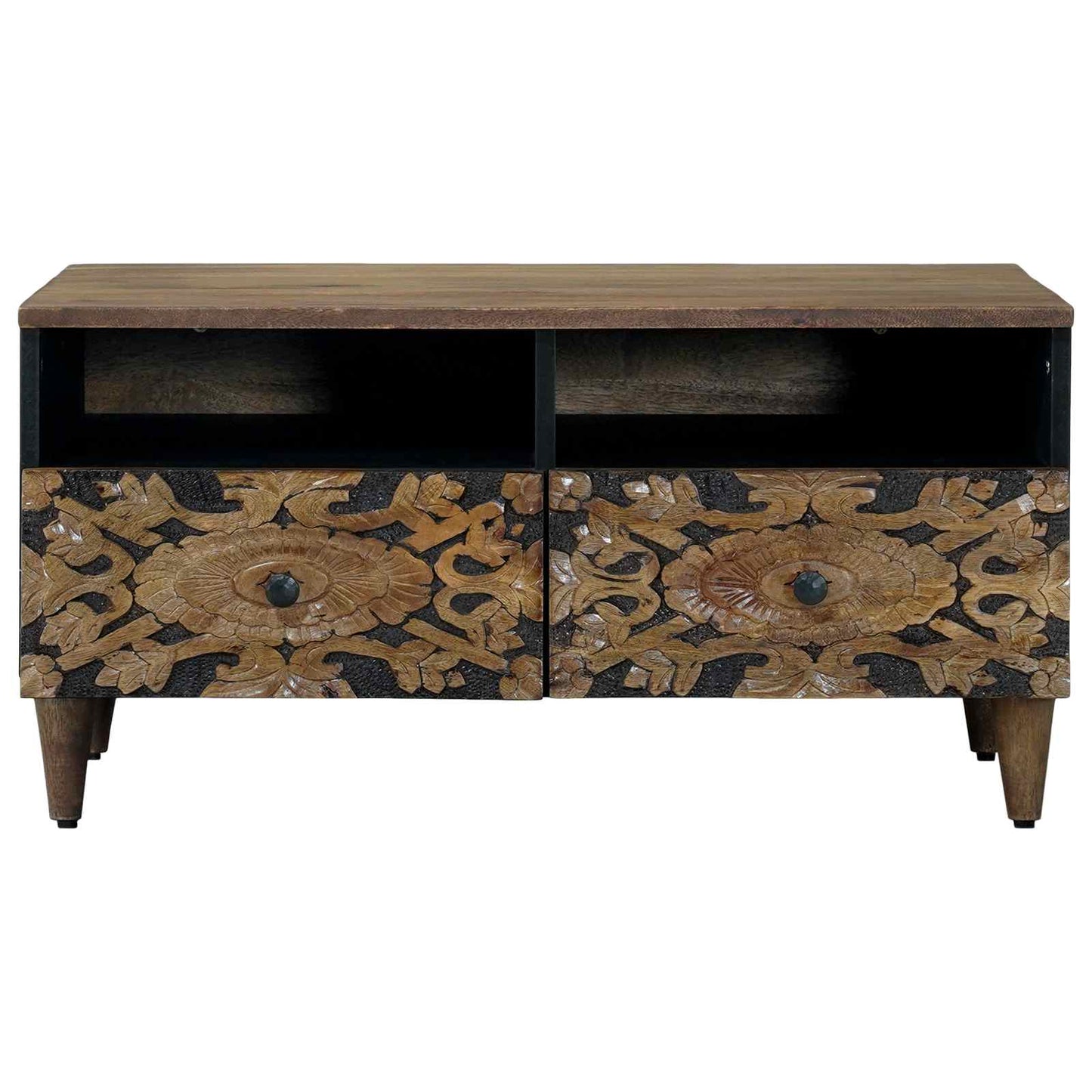 vidaXL Coffee Table with Drawer Brown 80 x 54 x 40 cm Solid Mango Wood