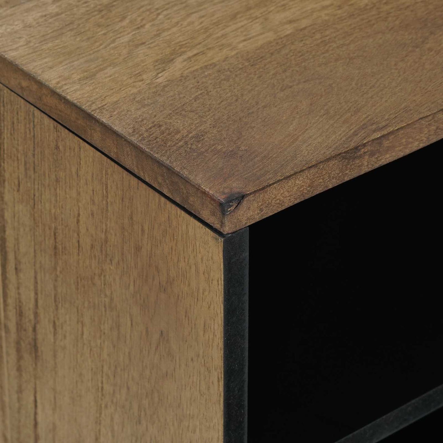 vidaXL TV Cabinet with Shelf Brown 80 x 31.5 x 46 cm Solid Mango Wood
