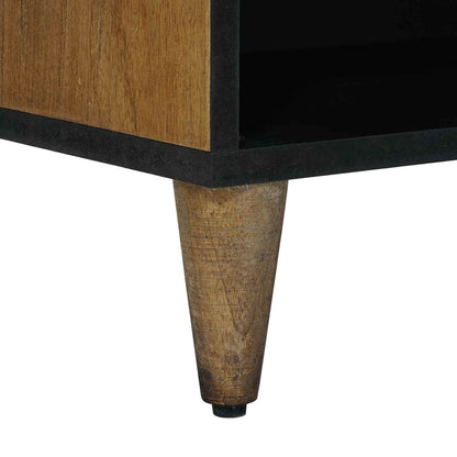 vidaXL TV Cabinet with Shelf Brown 80 x 31.5 x 46 cm Solid Mango Wood