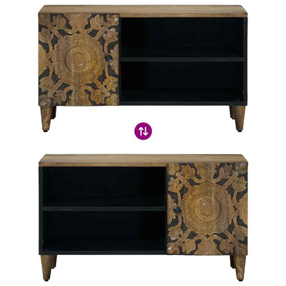 vidaXL TV Cabinet with Shelf Brown 80 x 31.5 x 46 cm Solid Mango Wood