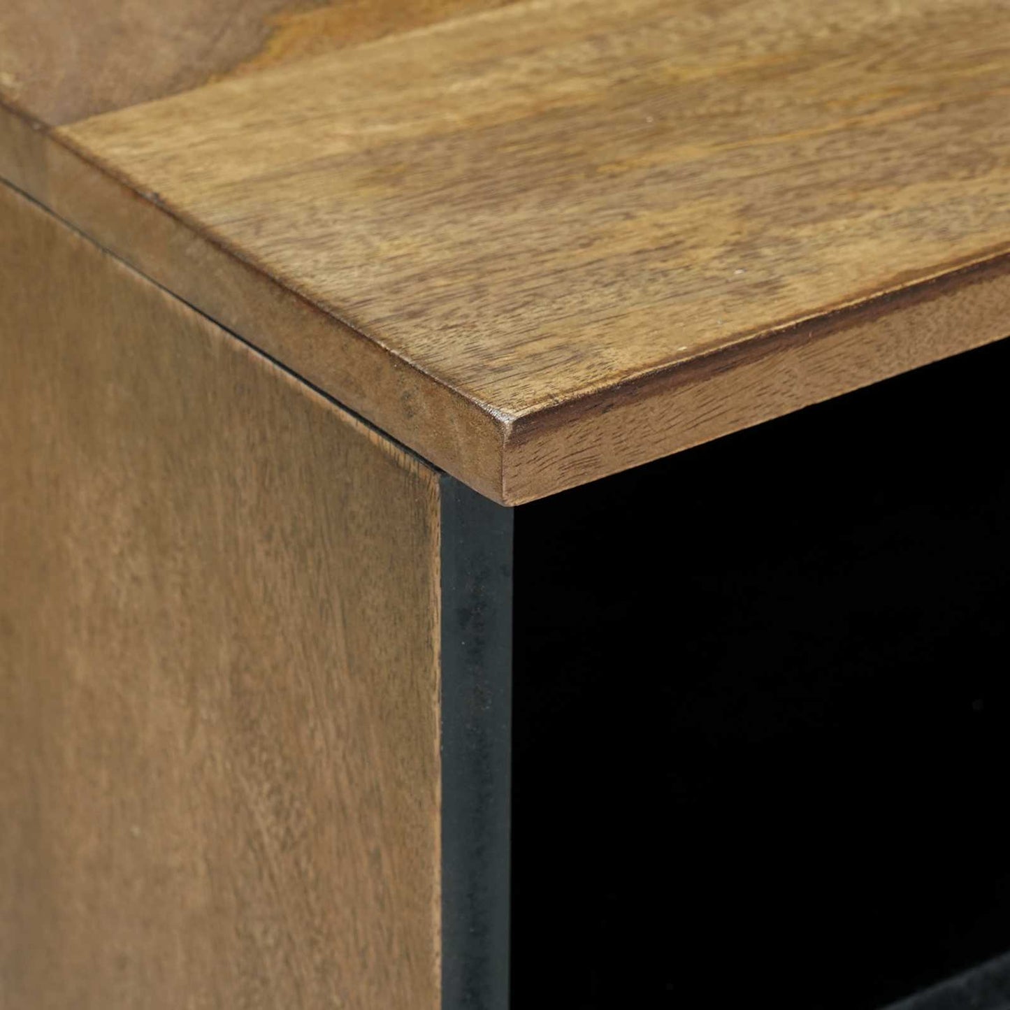 vidaXL TV Cabinet with Shelf Brown 100 x 33.5 x 46 cm Solid Mango Wood