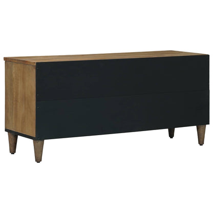 vidaXL TV Cabinet with Shelf Brown 100 x 33.5 x 46 cm Solid Mango Wood