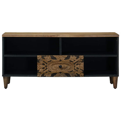 vidaXL TV Cabinet with Shelf Brown 100 x 33.5 x 46 cm Solid Mango Wood