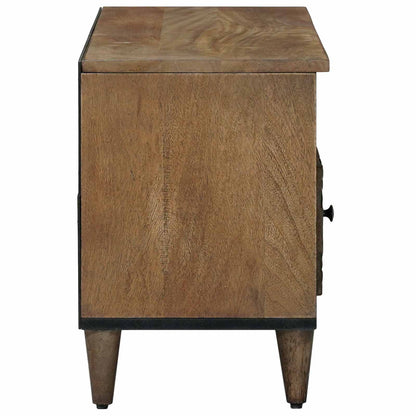 vidaXL TV Cabinet with Shelf Brown 100 x 33.5 x 46 cm Solid Mango Wood