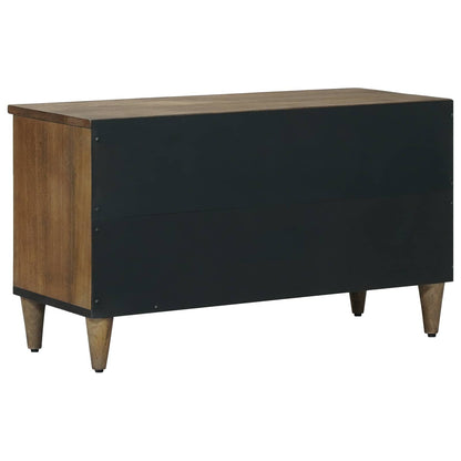 vidaXL TV Cabinet with Drawer Brown 80 x 33.5 x 46 cm Solid Mango Wood