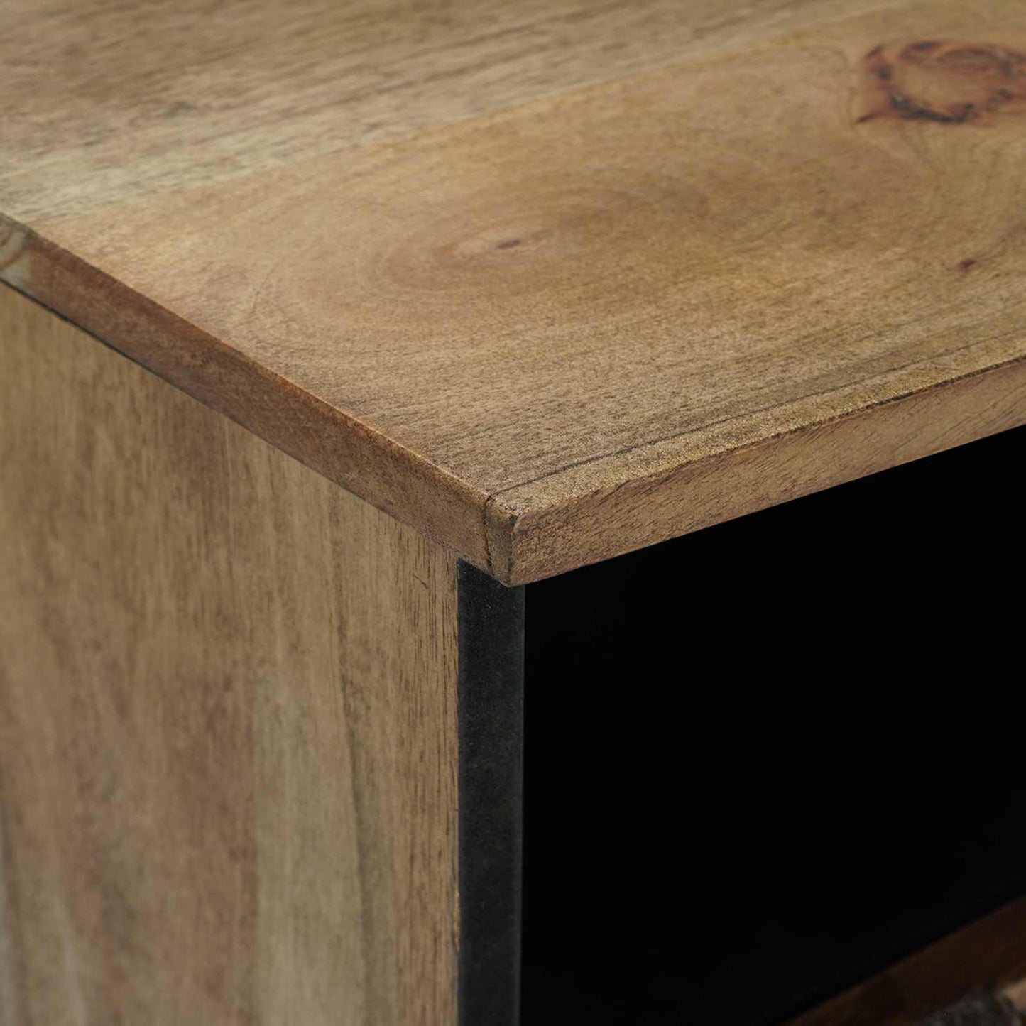 vidaXL TV Cabinet with Shelf Brown 100 x 33.5 x 46 cm Solid Mango Wood