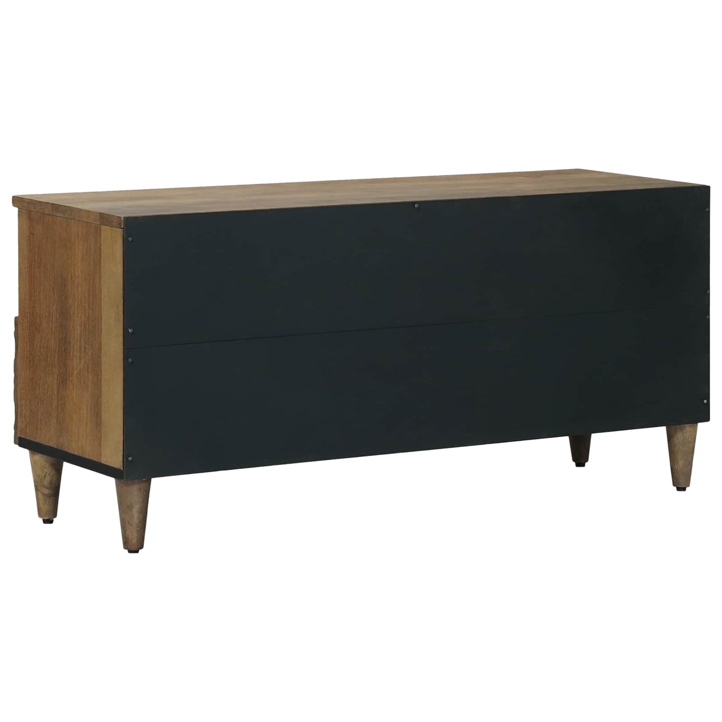 vidaXL TV Cabinet with Shelf Brown 100 x 33.5 x 46 cm Solid Mango Wood