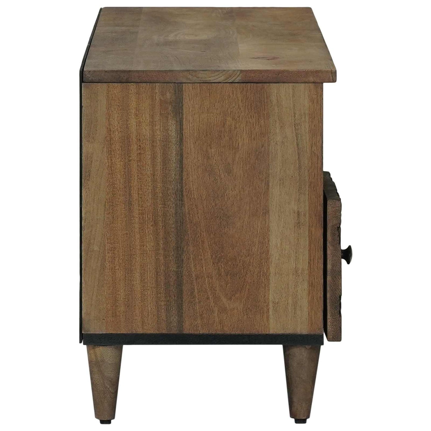 vidaXL TV Cabinet with Shelf Brown 100 x 33.5 x 46 cm Solid Mango Wood