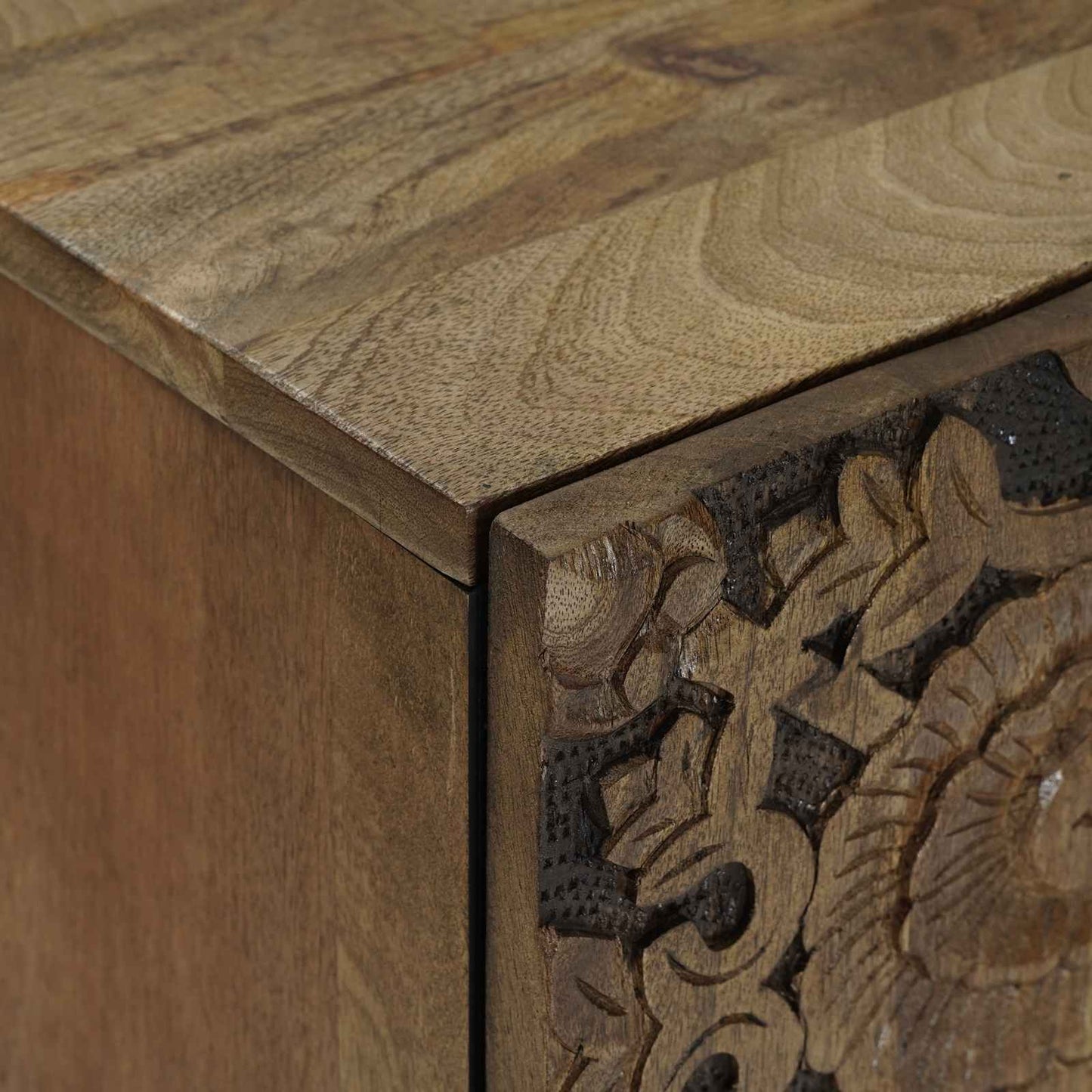 vidaXL Bathroom Cabinet Brown 38 x 33.5 x 58 cm Solid Mango Wood