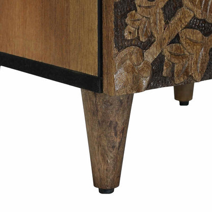 vidaXL Bathroom Cabinet Brown 38 x 33.5 x 58 cm Solid Mango Wood