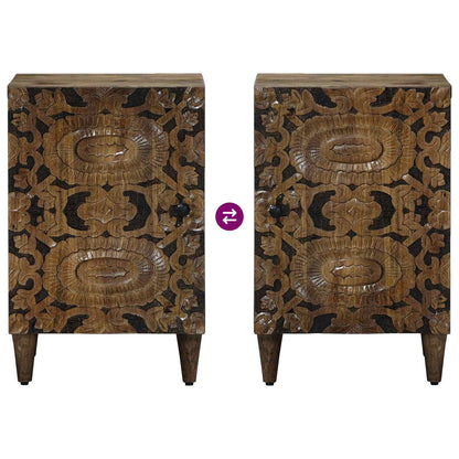 vidaXL Bathroom Cabinet Brown 38 x 33.5 x 58 cm Solid Mango Wood
