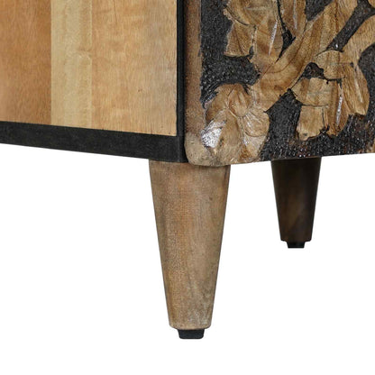vidaXL Bathroom Cabinet Brown 38 x 33.5 x 160 cm Solid Mango Wood