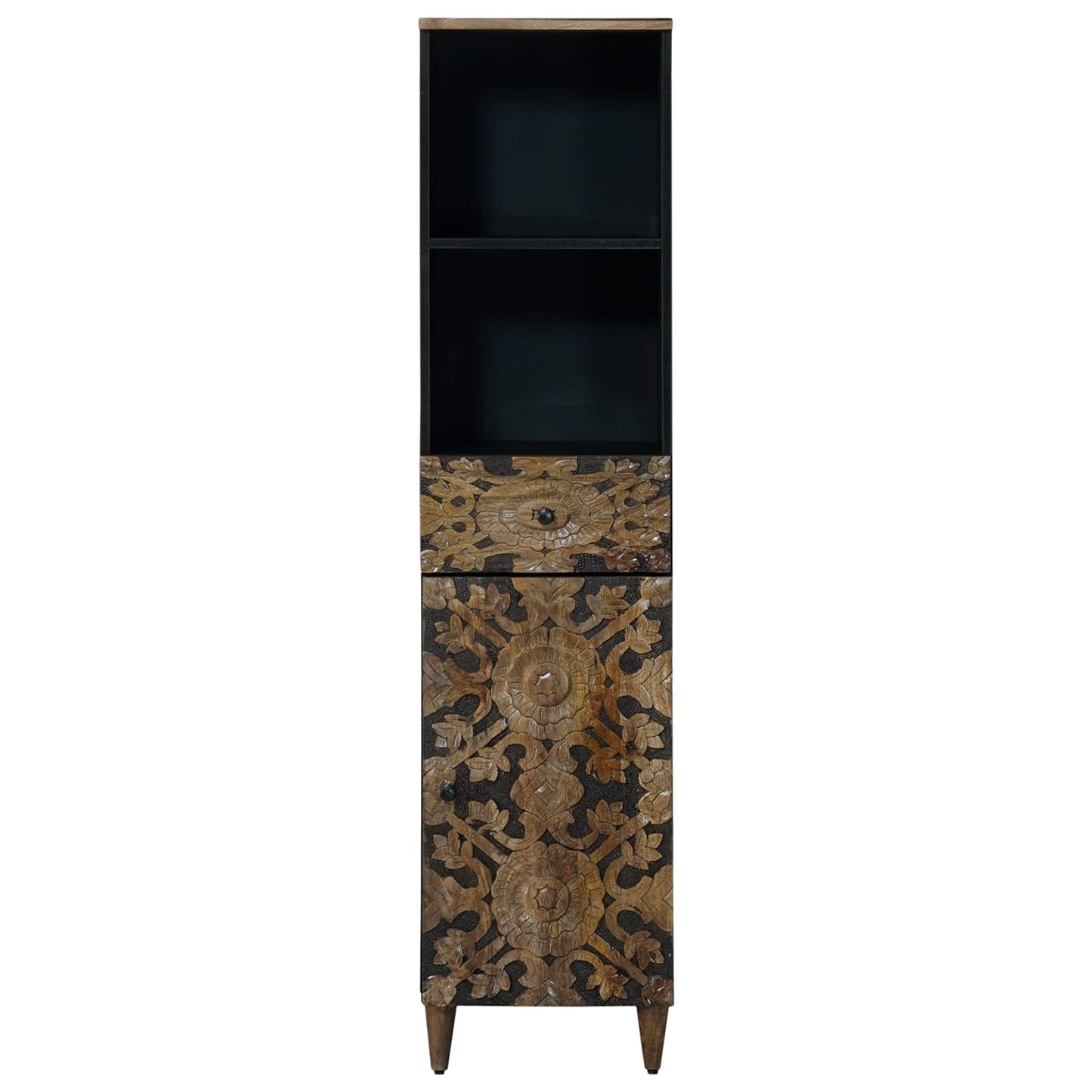 vidaXL Bathroom Cabinet Brown 38 x 33.5 x 160 cm Solid Mango Wood