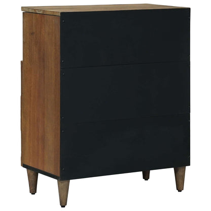 vidaXL Sideboard with Storage Brown 60 x 33.5 x 75 cm Solid Mango Wood