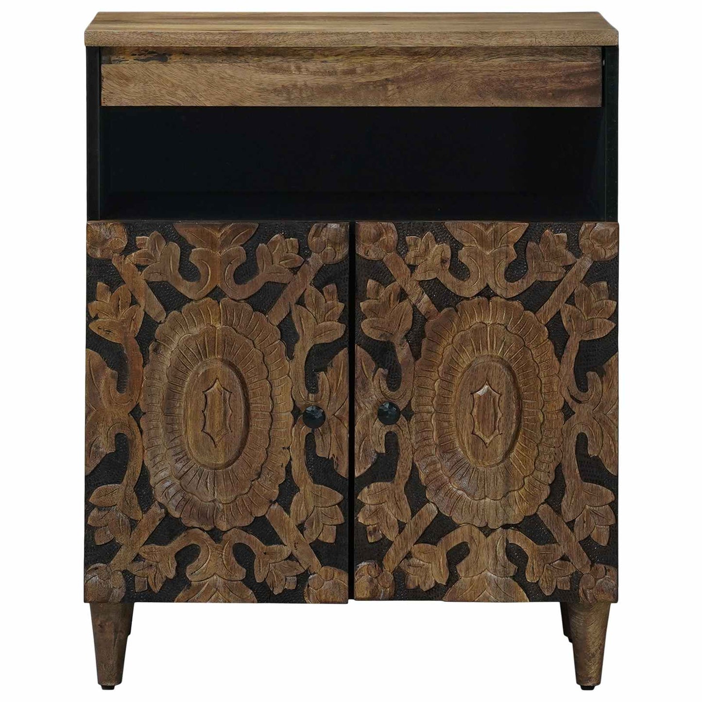 vidaXL Sideboard with Storage Brown 60 x 33.5 x 75 cm Solid Mango Wood