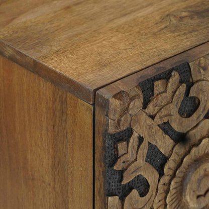 vidaXL Sideboard with Storage Brown 60 x 33.5 x 75 cm Solid Mango Wood