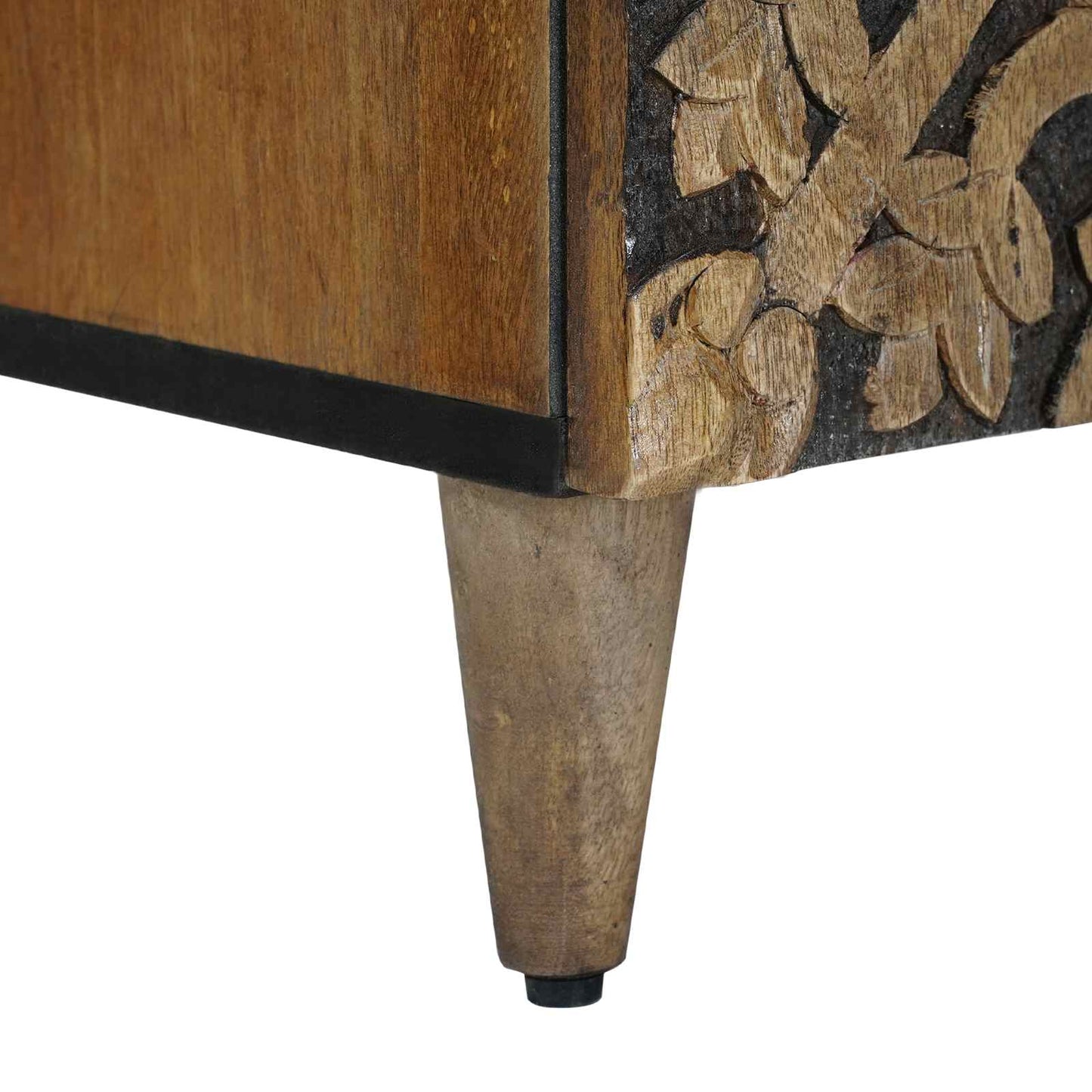 vidaXL Sideboard with Storage Brown 60 x 33.5 x 75 cm Solid Mango Wood