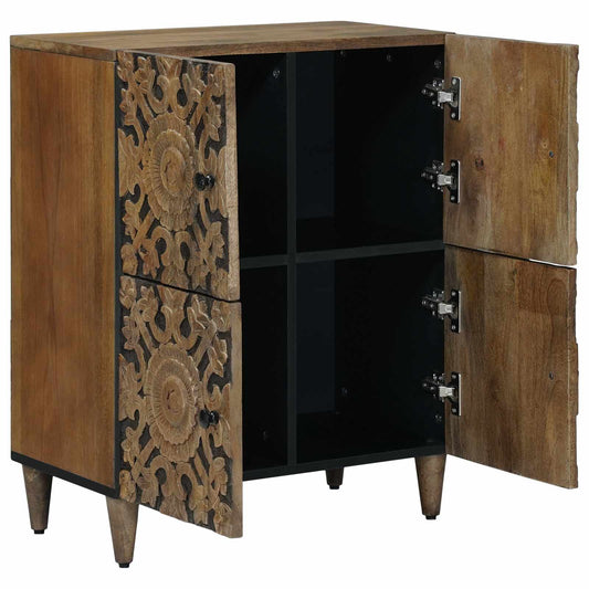 vidaXL Sideboard with Storage Brown 60 x 33.5 x 75 cm Solid Mango Wood