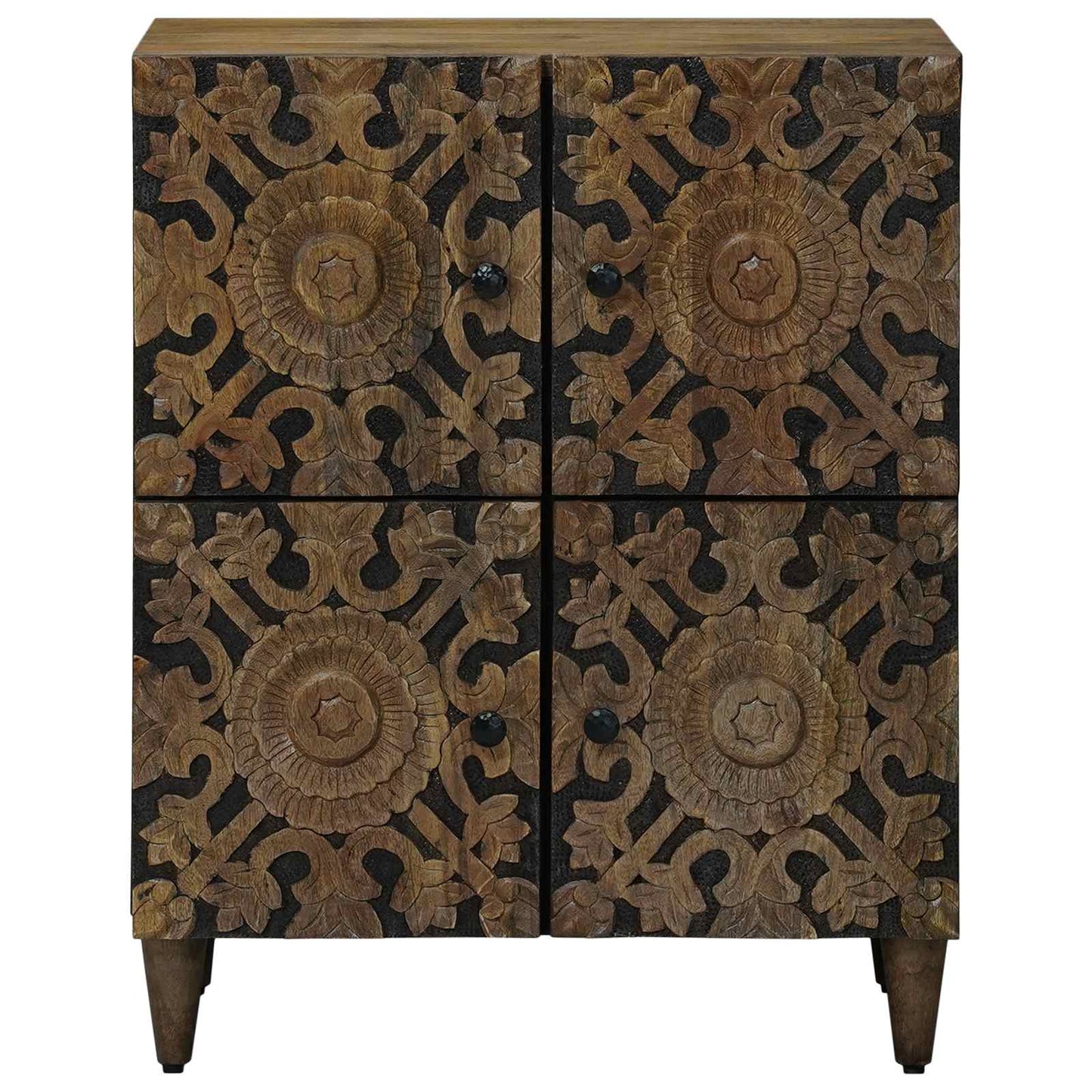 vidaXL Sideboard with Storage Brown 60 x 33.5 x 75 cm Solid Mango Wood