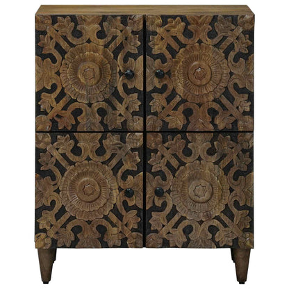 vidaXL Sideboard with Storage Brown 60 x 33.5 x 75 cm Solid Mango Wood