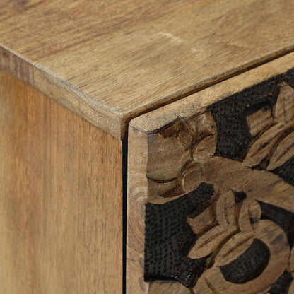 vidaXL Sideboard with Storage Brown 80 x 33.5 x 75 cm Solid Mango Wood