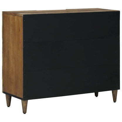 vidaXL Sideboard with Shelf Brown 90 x 33.5 x 75 cm Solid Mango Wood